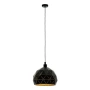 Pendant lamp Roccaforte E27 D40 BLK